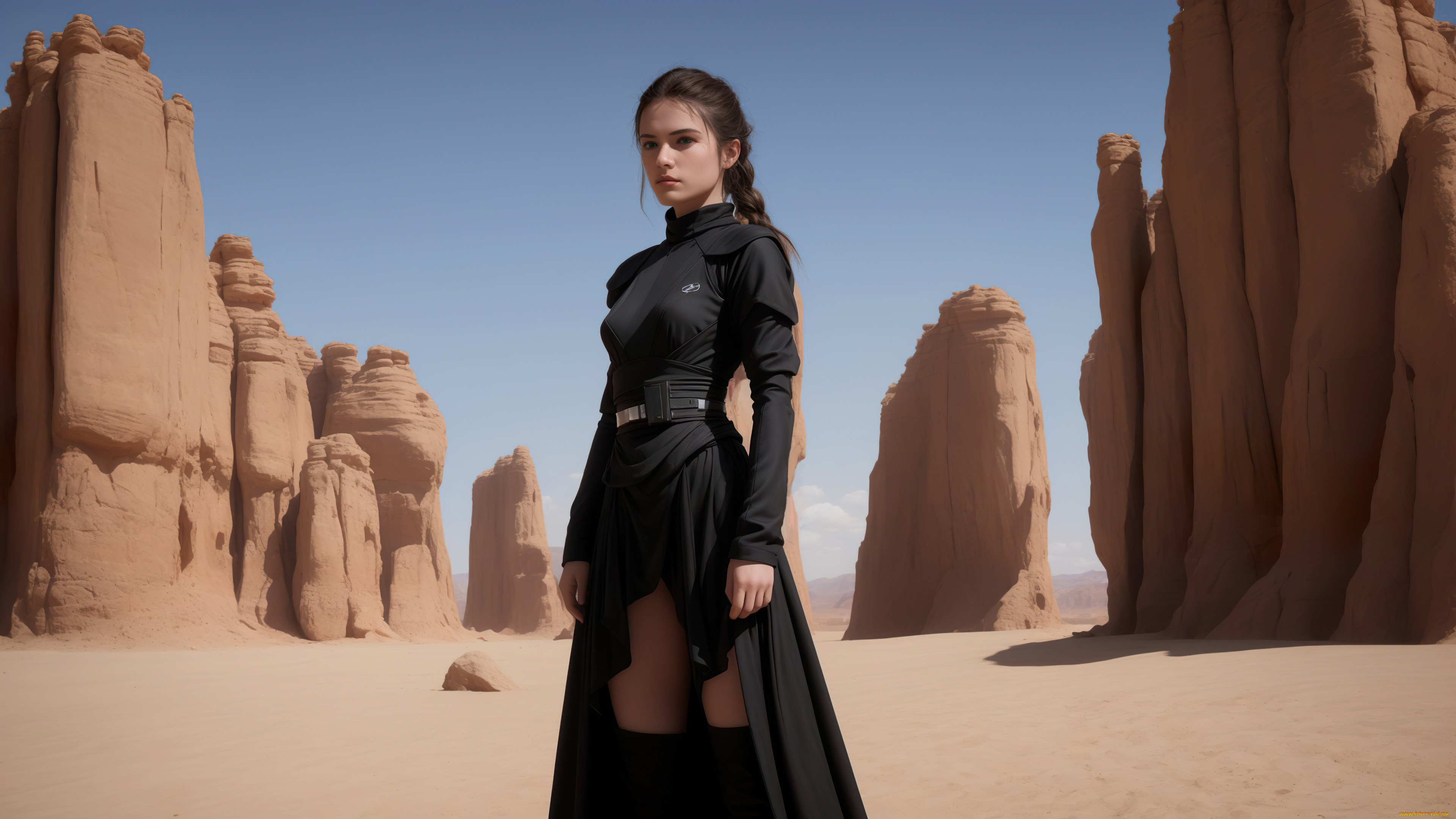 3 ,  , people, girl, desert, art, sands, day, digital, stable, diffusion, neuronet